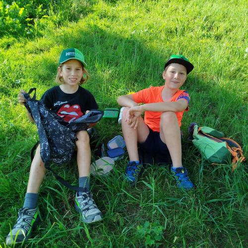 Kinder beim Wandertag