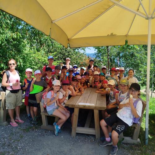 Kinder beim Wandertag