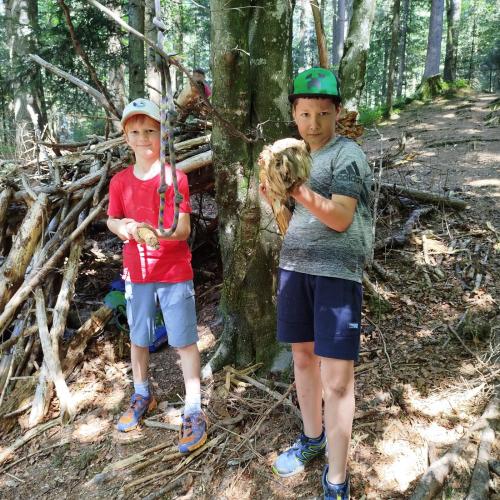 Kinder im Wald