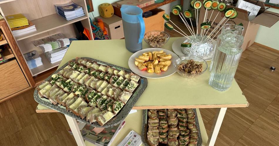 Liebevoll zubereitete Häppchen